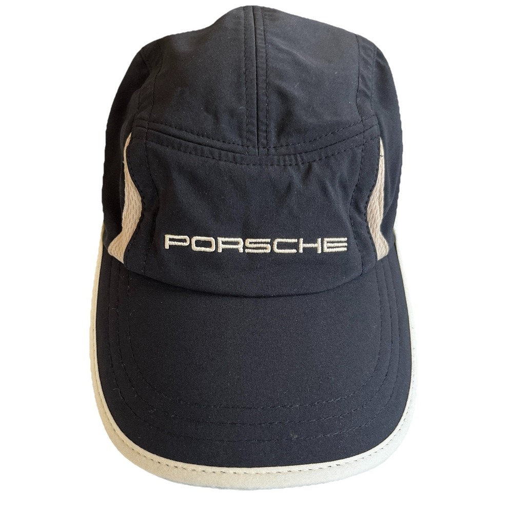 Porsche Design Drivers Selection Hat Cap Black Cream Stringback Driving Running